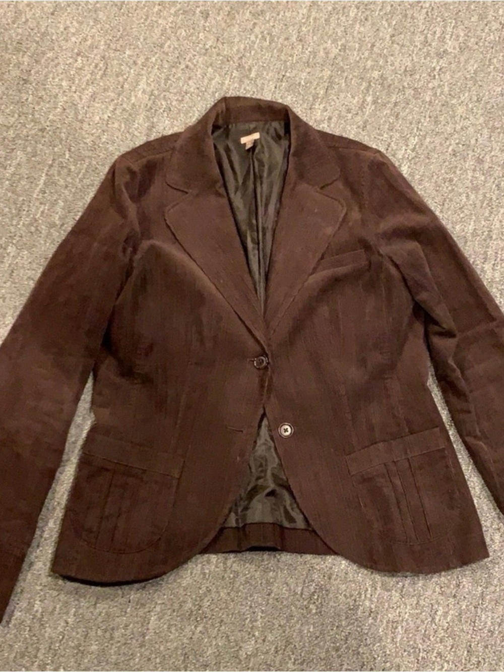 Halogen Brown Corduroy Blazer Jacket